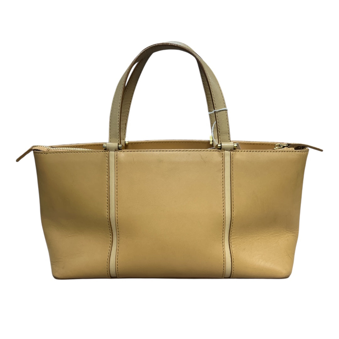 Burberry Leather Tote Bag Beige Nova Check Lining Handbag | Authentic Pre-Owned Luxury