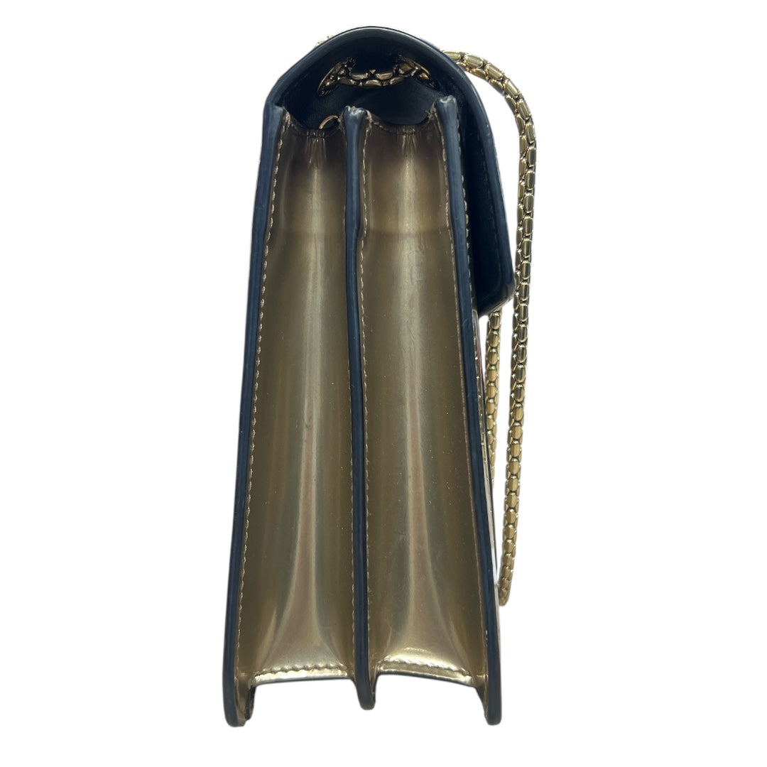 BVLGARI Serpenti Forever Patent Leather Chain Shoulder Bag Silver | Authentic Pre-Owned Luxury