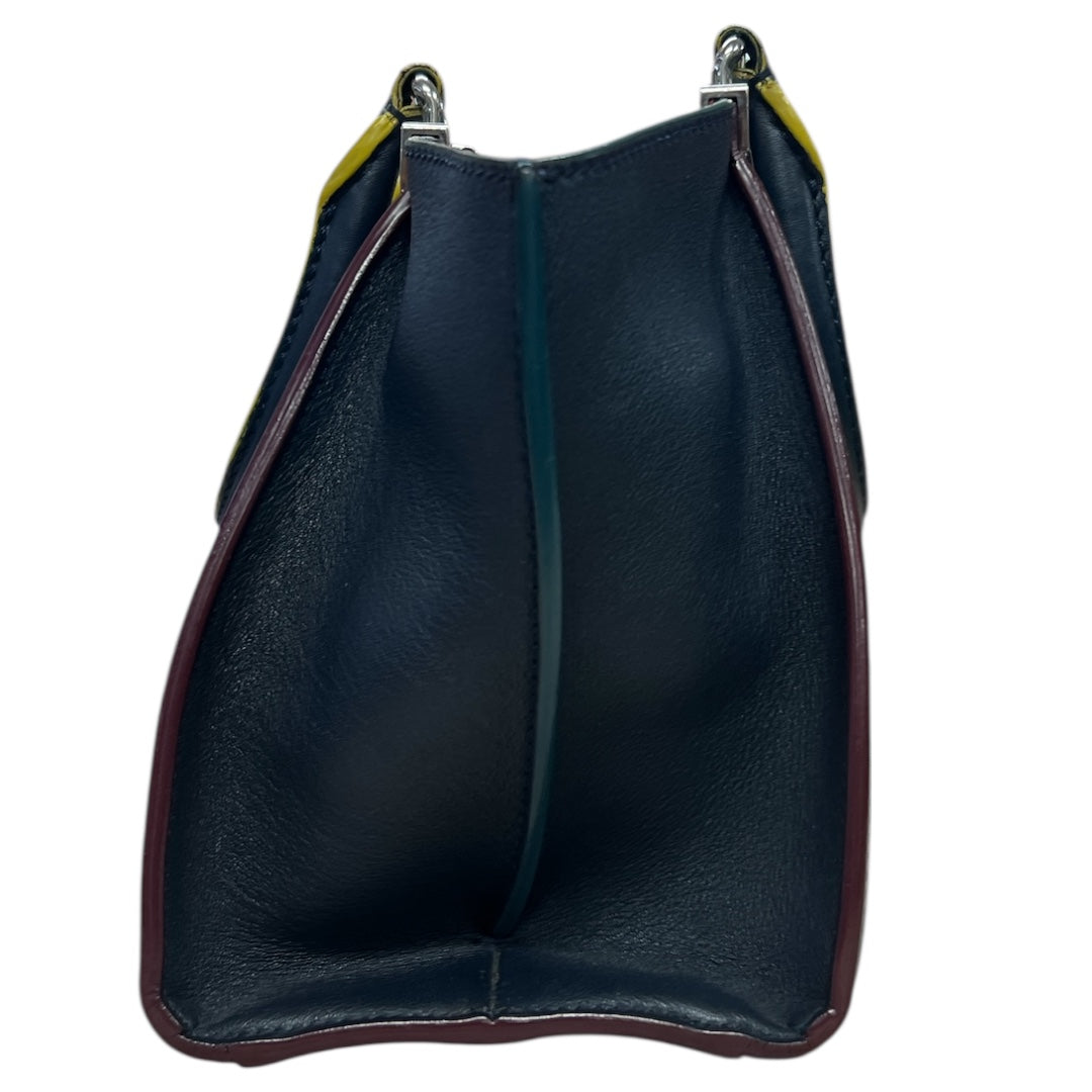 FENDI Petite 2Jours Leather 2-Way Top Handle Shoulder Bag Black | Authentic Pre-Owned Luxury