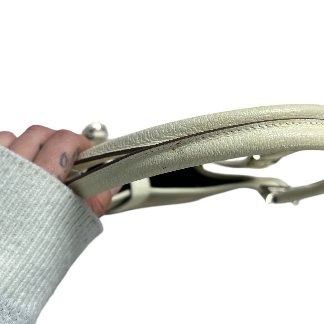 GUCCI Jackie Canvas Leather Hobo Shoulder Bag Beige | Authentic Pre-Owned Luxury