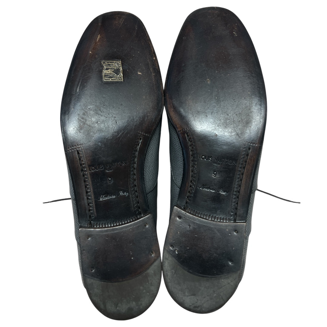 LOUIS VUITTON Men's Leather Lace Up Dress Shoes Size 9 | Authentic Pre-Owned Luxury
