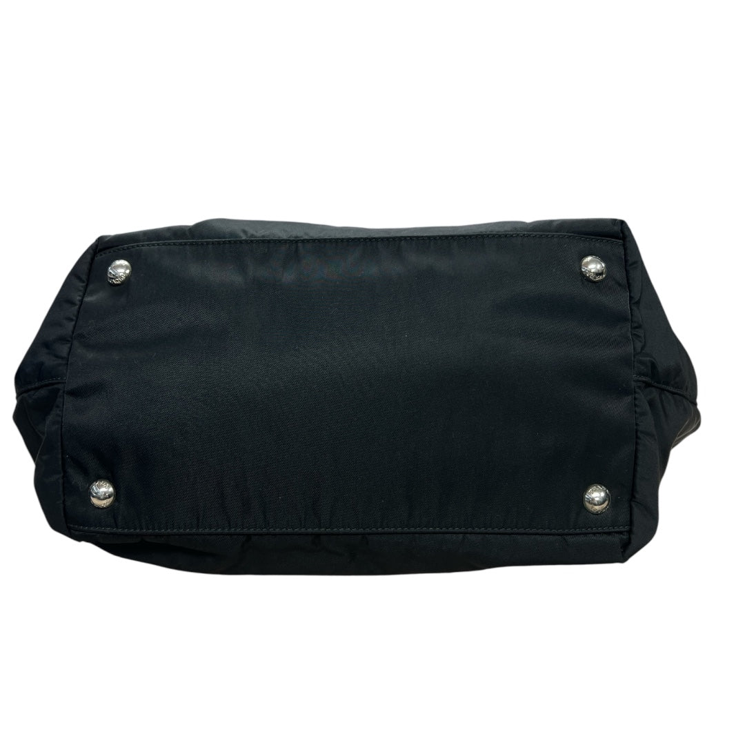 PRADA Nylon Bow Handbag Tote Bag Black | Authentic Pre-Owned Luxury