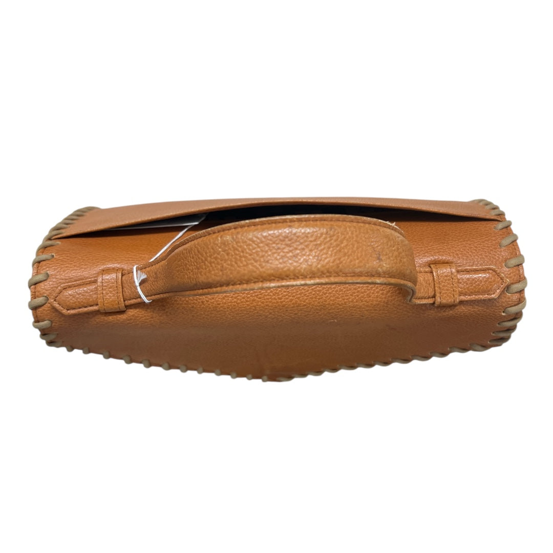 Yves Saint Laurent Leather Handbag Top Handle Bag Brown | Authentic Pre-Owned Luxury