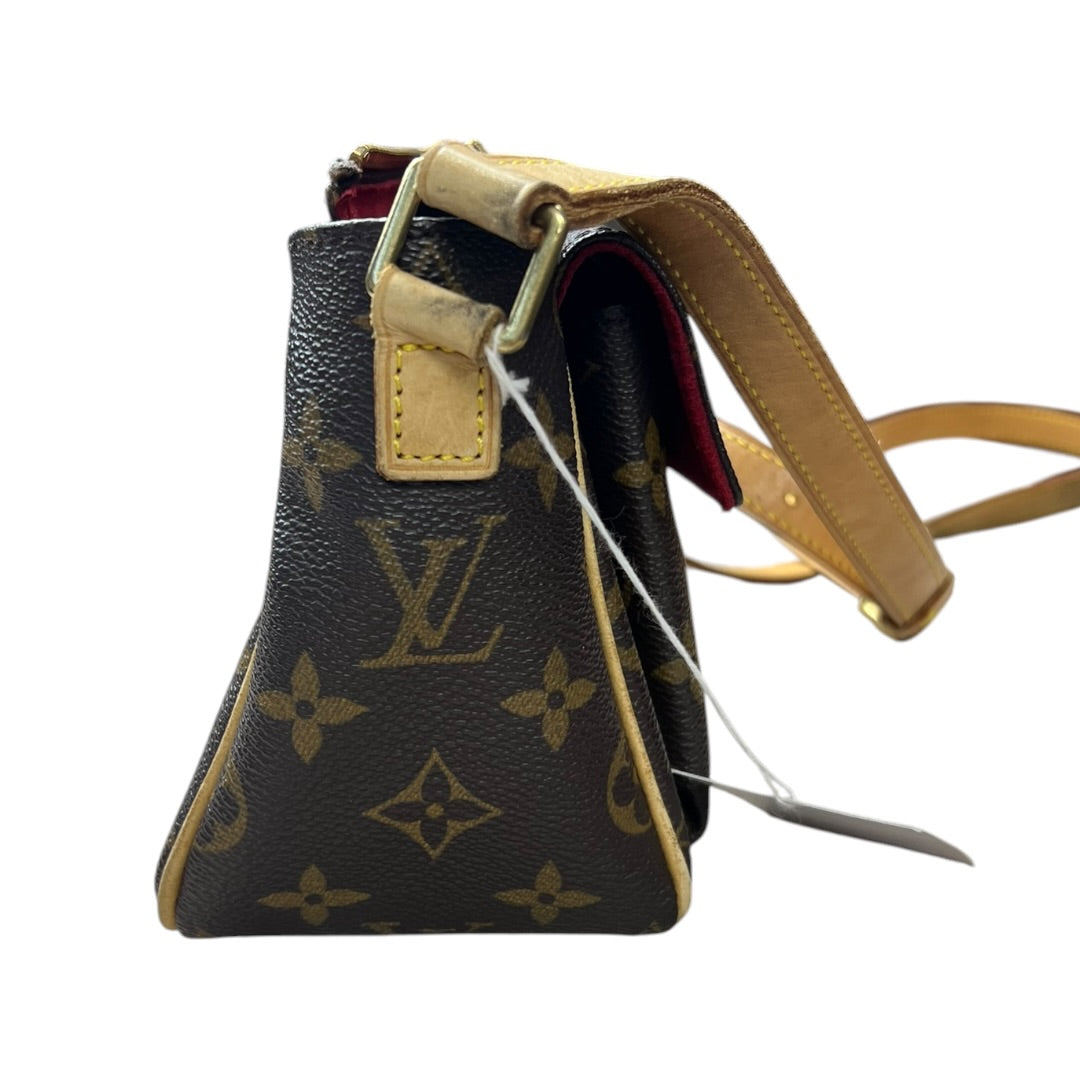 LOUIS VUITTON Monogram Viva Cite PM Shoulder Bag Crossbody Brown Canvas | Authentic Pre-Owned Luxury