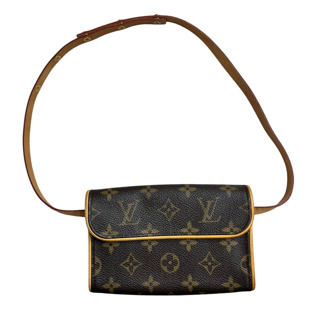 LOUIS VUITTON Monogram Pochette Florentine Waist Bag Belt Bag Brown Canvas | Authentic Pre-Owned Luxury