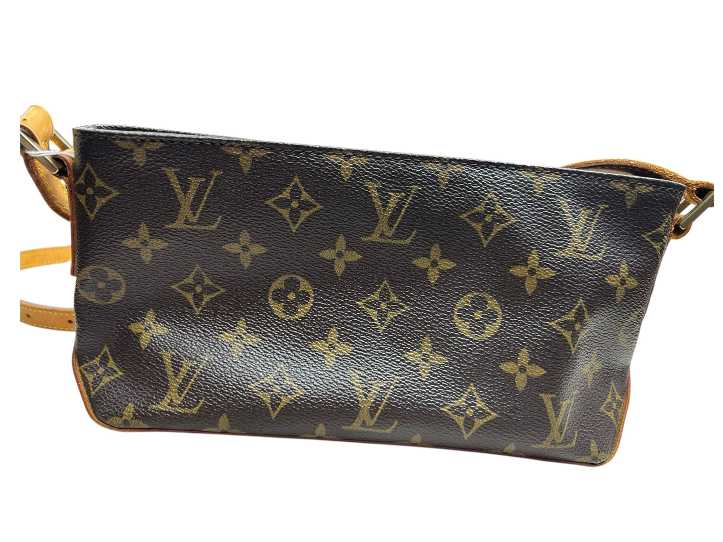 LOUIS VUITTON Monogram Trotteur Shoulder Bag Crossbody Brown Canvas | Authentic Pre-Owned Luxury
