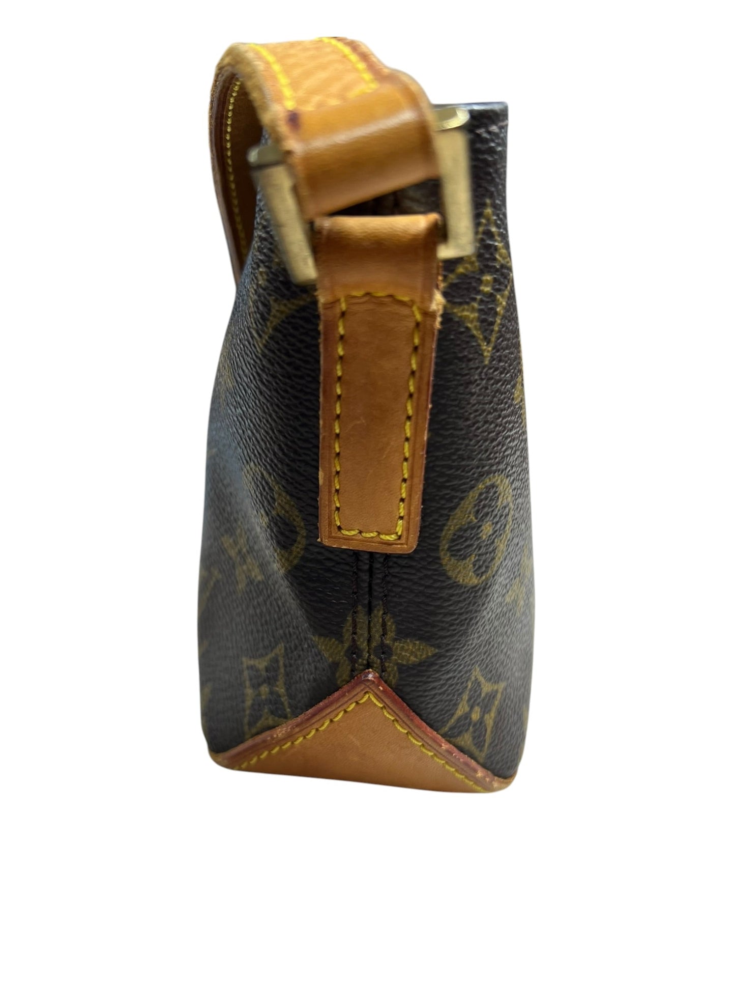 LOUIS VUITTON Monogram Trotteur Shoulder Bag Crossbody Brown Canvas | Authentic Pre-Owned Luxury