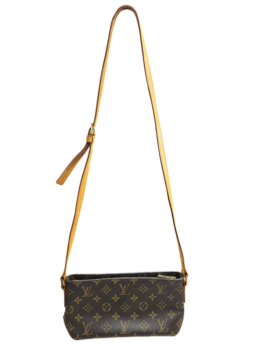 LOUIS VUITTON Monogram Trotteur Shoulder Bag Crossbody Brown Canvas | Authentic Pre-Owned Luxury
