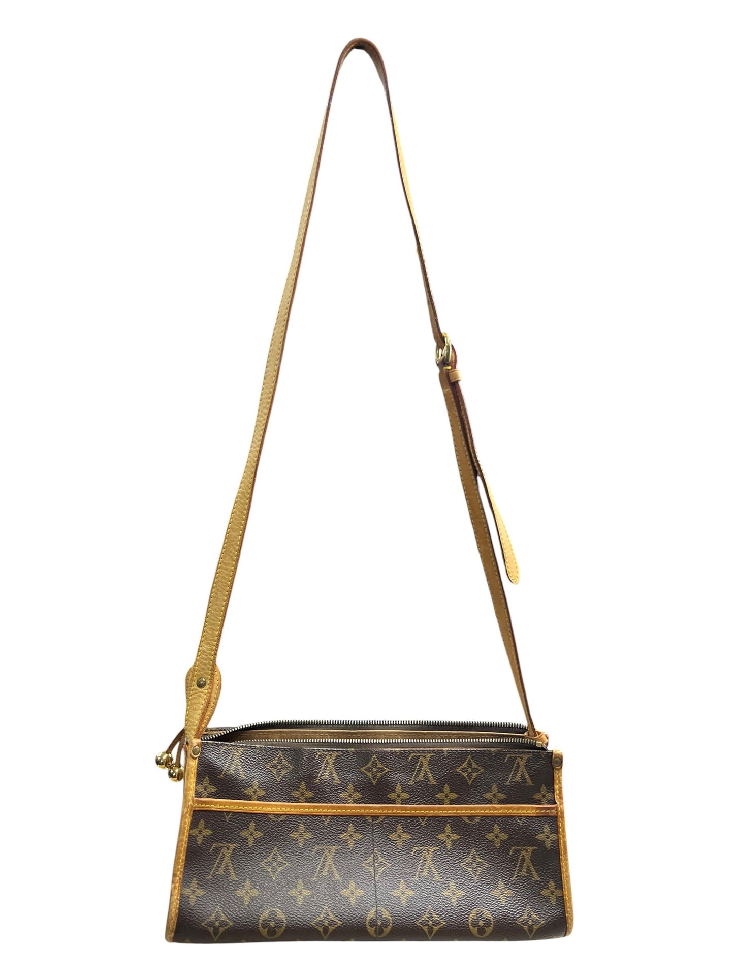 LOUIS VUITTON Monogram Popincourt Long Shoulder Bag Brown Canvas | Authentic Pre-Owned Luxury