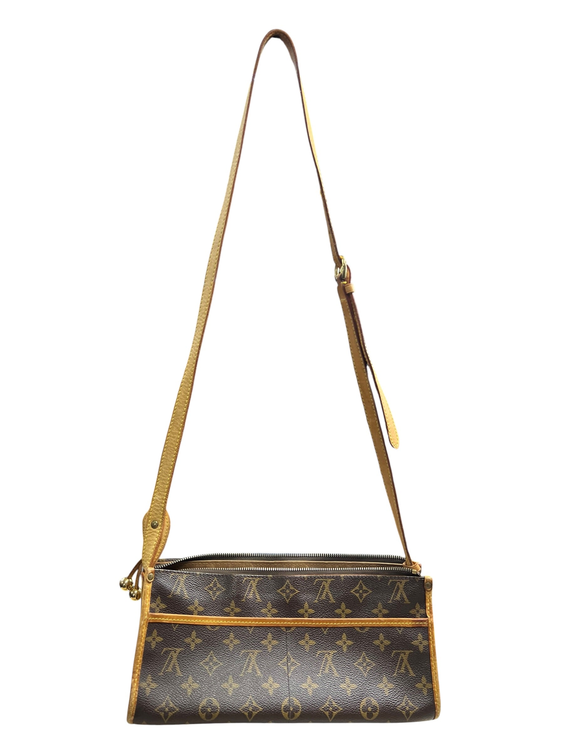 LOUIS VUITTON Monogram Popincourt Long Shoulder Bag Brown Canvas | Authentic Pre-Owned Luxury
