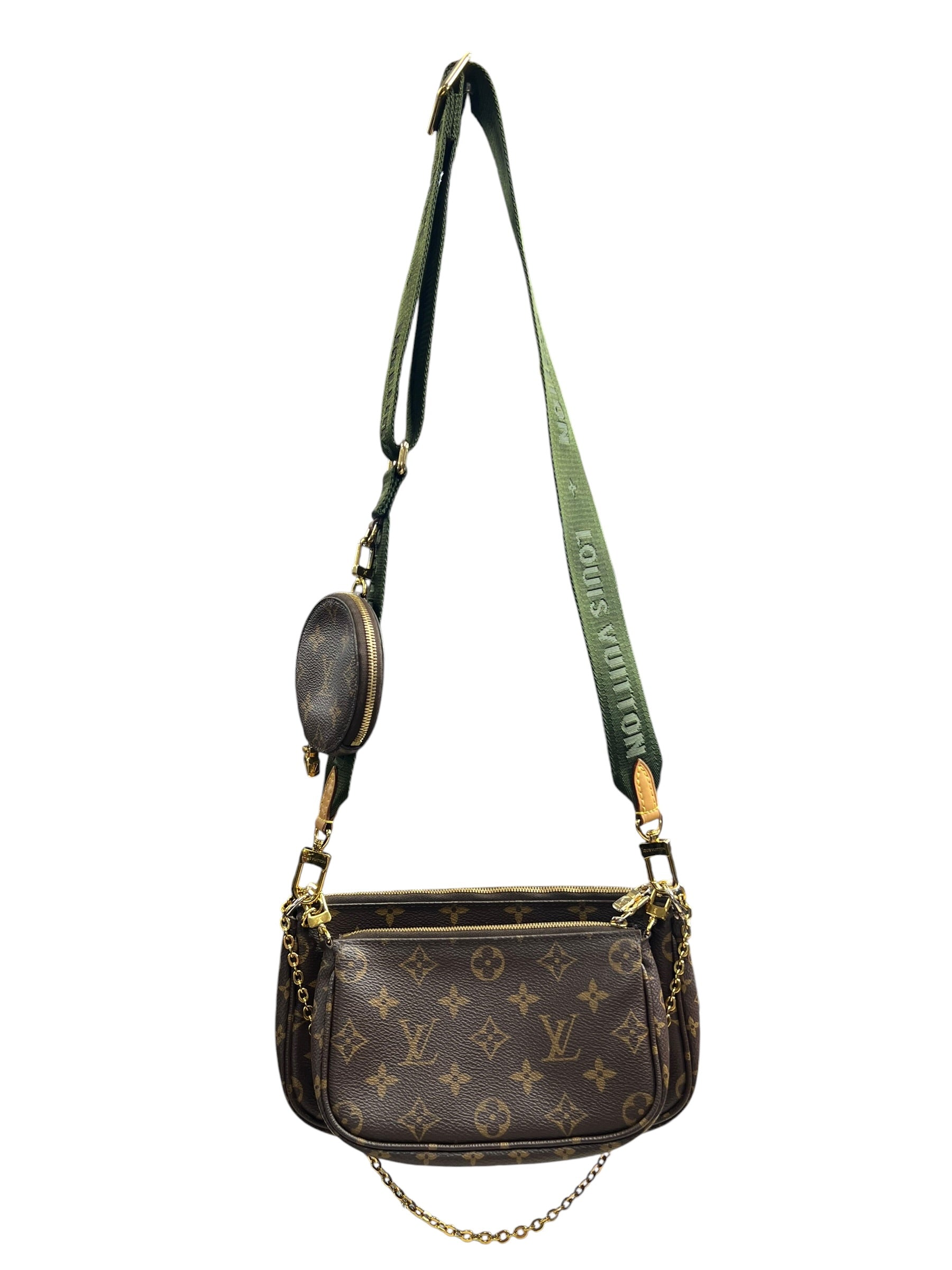 LOUIS VUITTON Monogram Multi Pochette Accessoires Khaki Crossbody Bag | Authentic Pre-Owned Luxury
