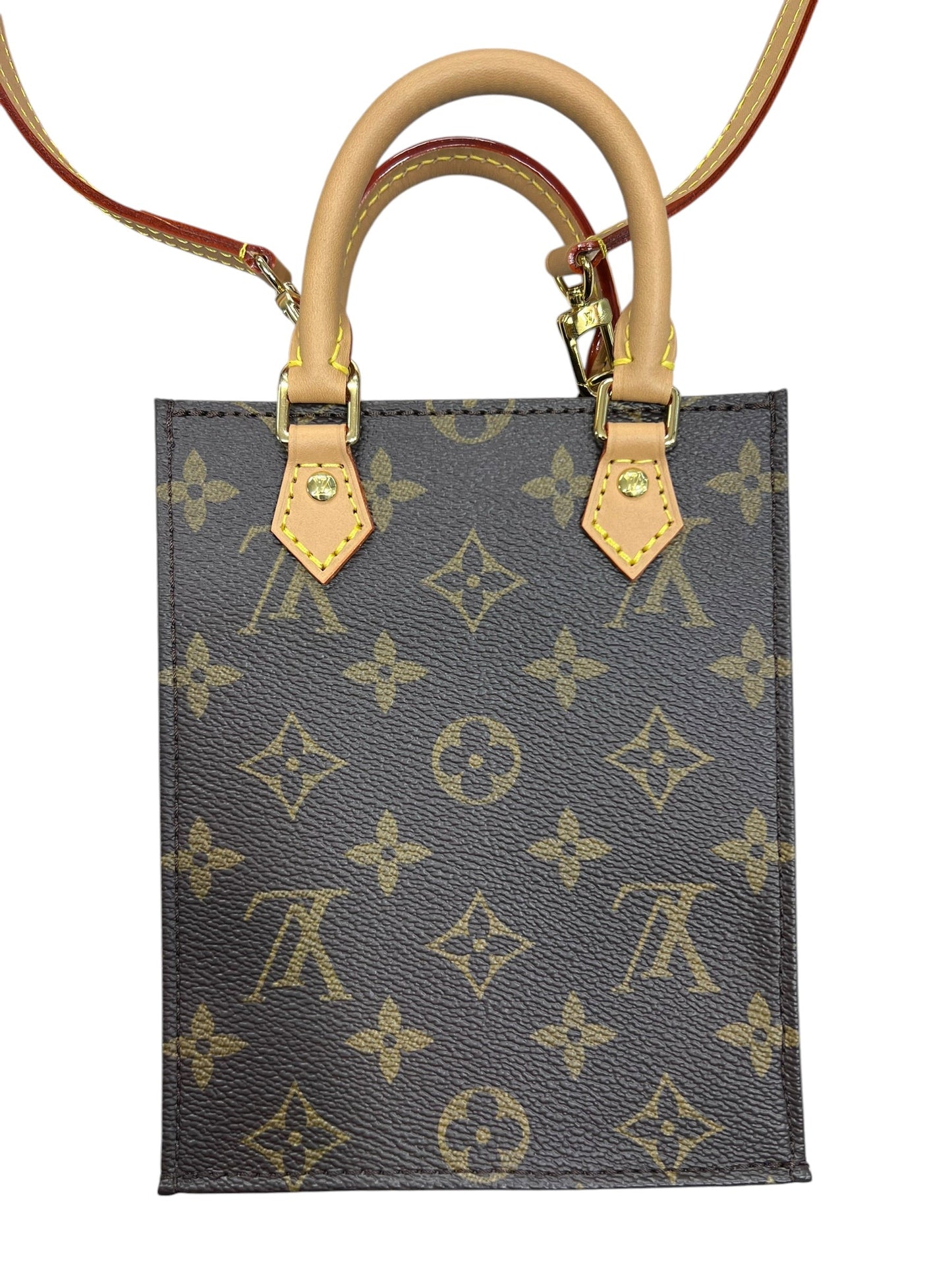 LOUIS VUITTON Monogram Petit Sac Plat 2Way Handbag | Authentic Pre-Owned Luxury