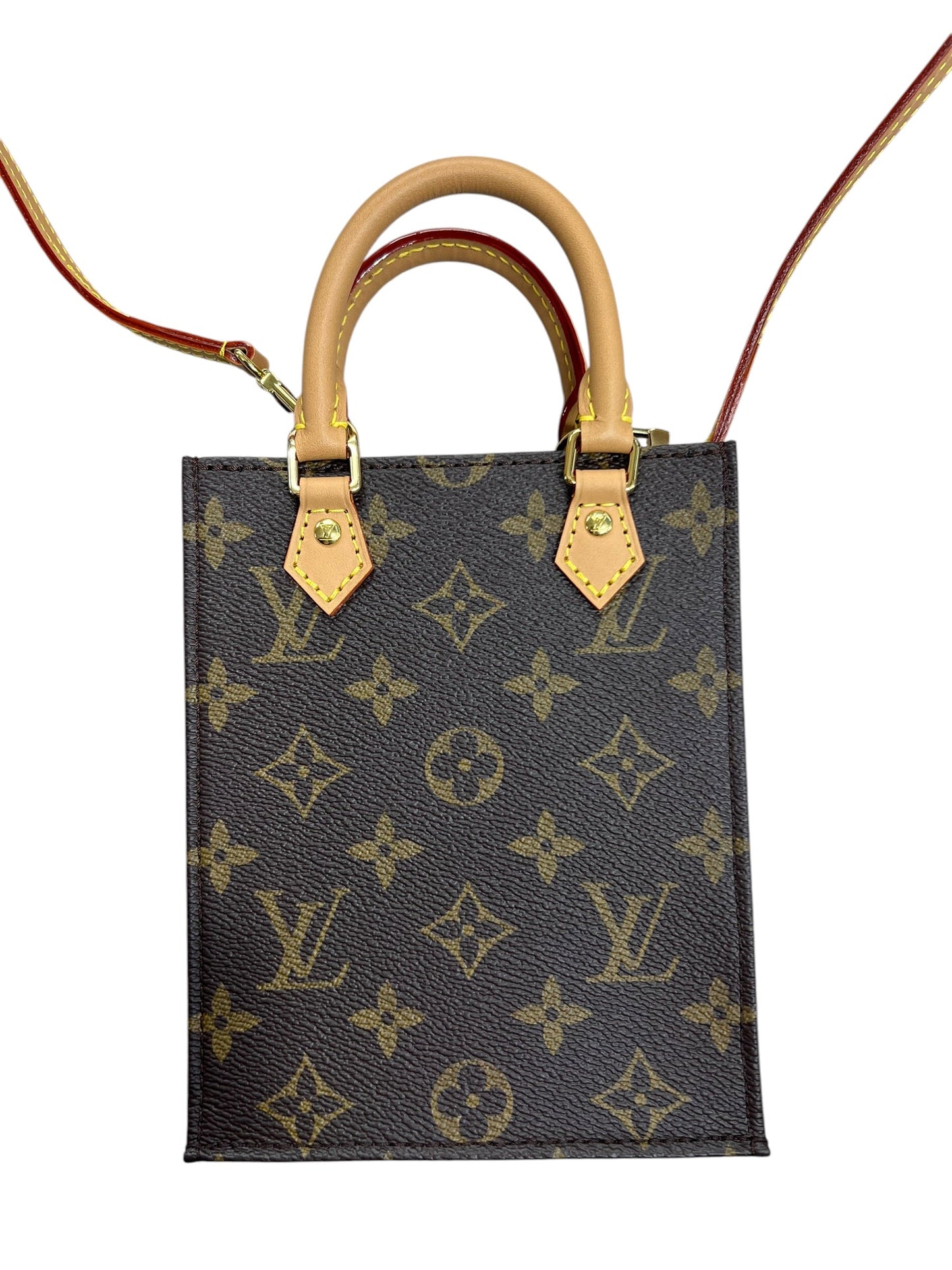 LOUIS VUITTON Monogram Petit Sac Plat 2Way Handbag | Authentic Pre-Owned Luxury
