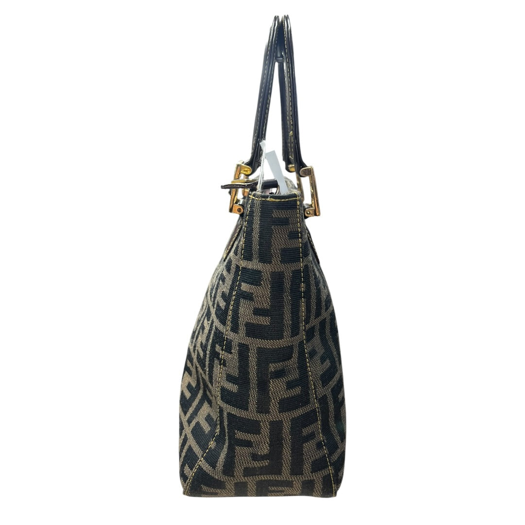 FENDI Zucca Small Tote Bag Canvas Brown | Authentic Pre-Owned Luxury