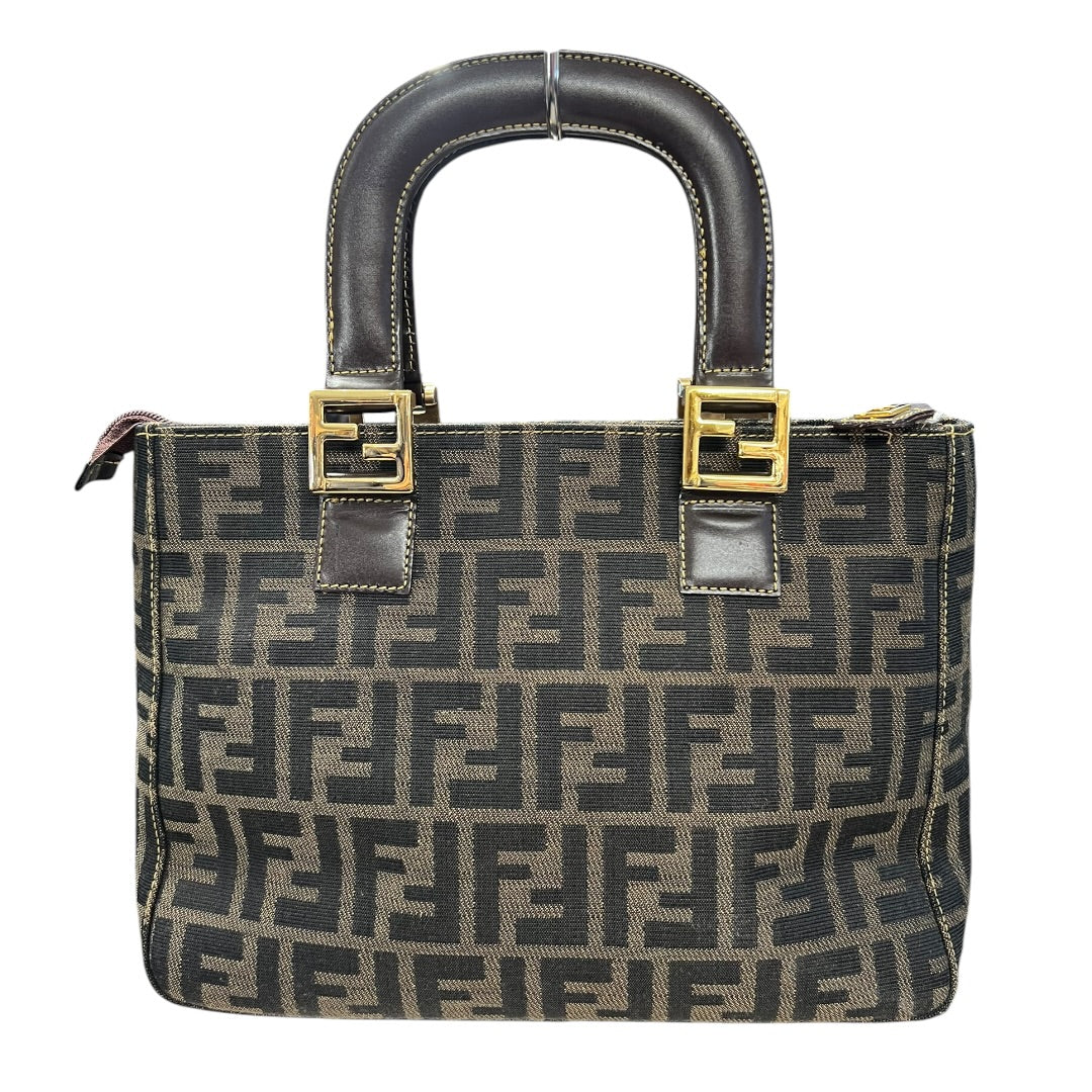 FENDI Zucca Small Tote Bag Canvas Brown | Authentic Pre-Owned Luxury