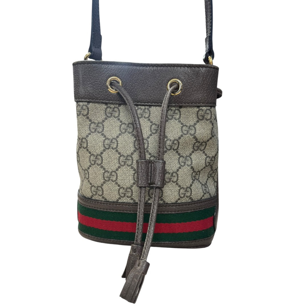 GUCCI Ophidia Mini Bucket Bag GG Supreme Shoulder Bag | Authentic Pre-Owned Luxury