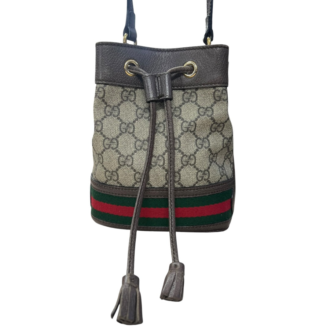 GUCCI Ophidia Mini Bucket Bag GG Supreme Shoulder Bag | Authentic Pre-Owned Luxury
