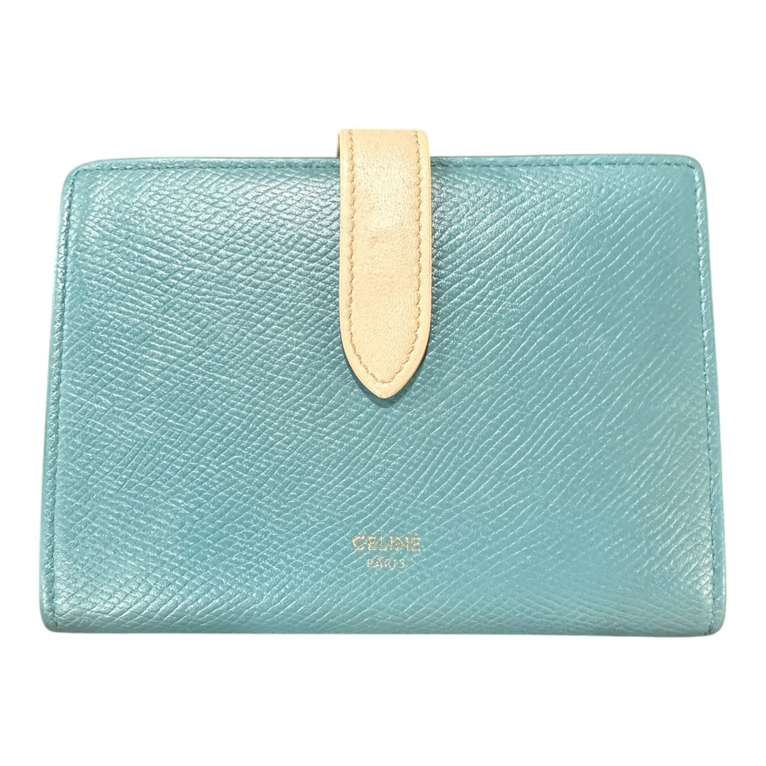 CELINI Authentic Celine Bicolor Leather Flap Long Wallet | Authentic Pre-Owned Luxury
