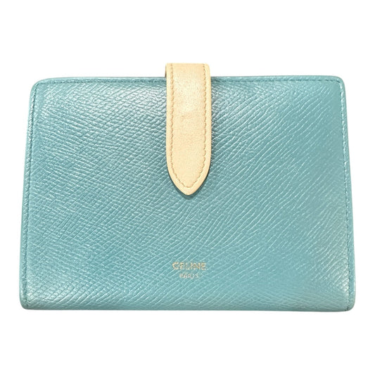 CELINI Authentic Celine Bicolor Leather Flap Long Wallet | Authentic Pre-Owned Luxury