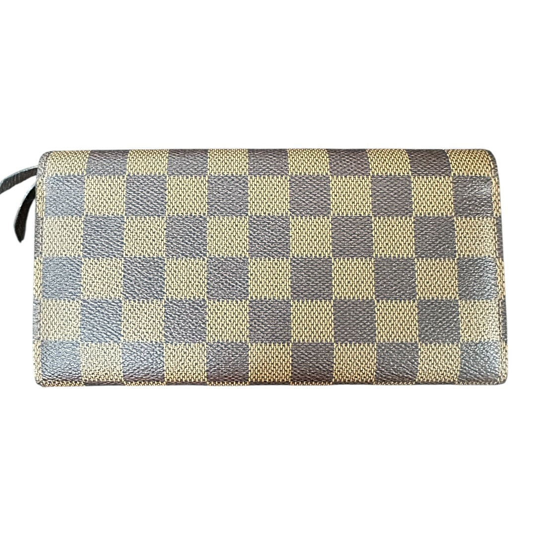 LOUIS VUITTON Authentic Louis Vuitton Damier Ebene Canvas Long Wallet | Authentic Pre-Owned Luxury