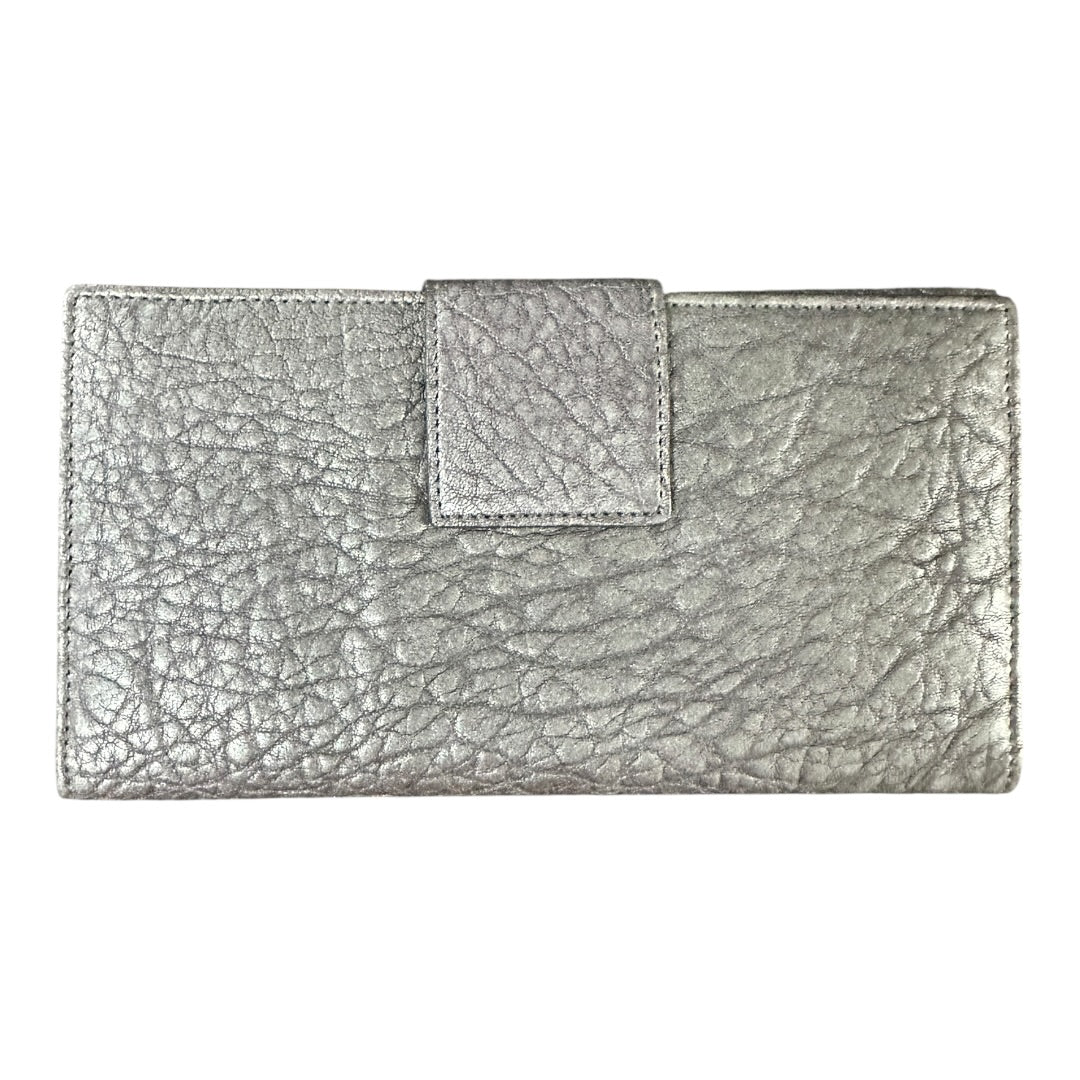 BVLGARI Authentic Bvlgari Leoni Lion Head Metallic Leather Long Wallet | Authentic Pre-Owned Luxury