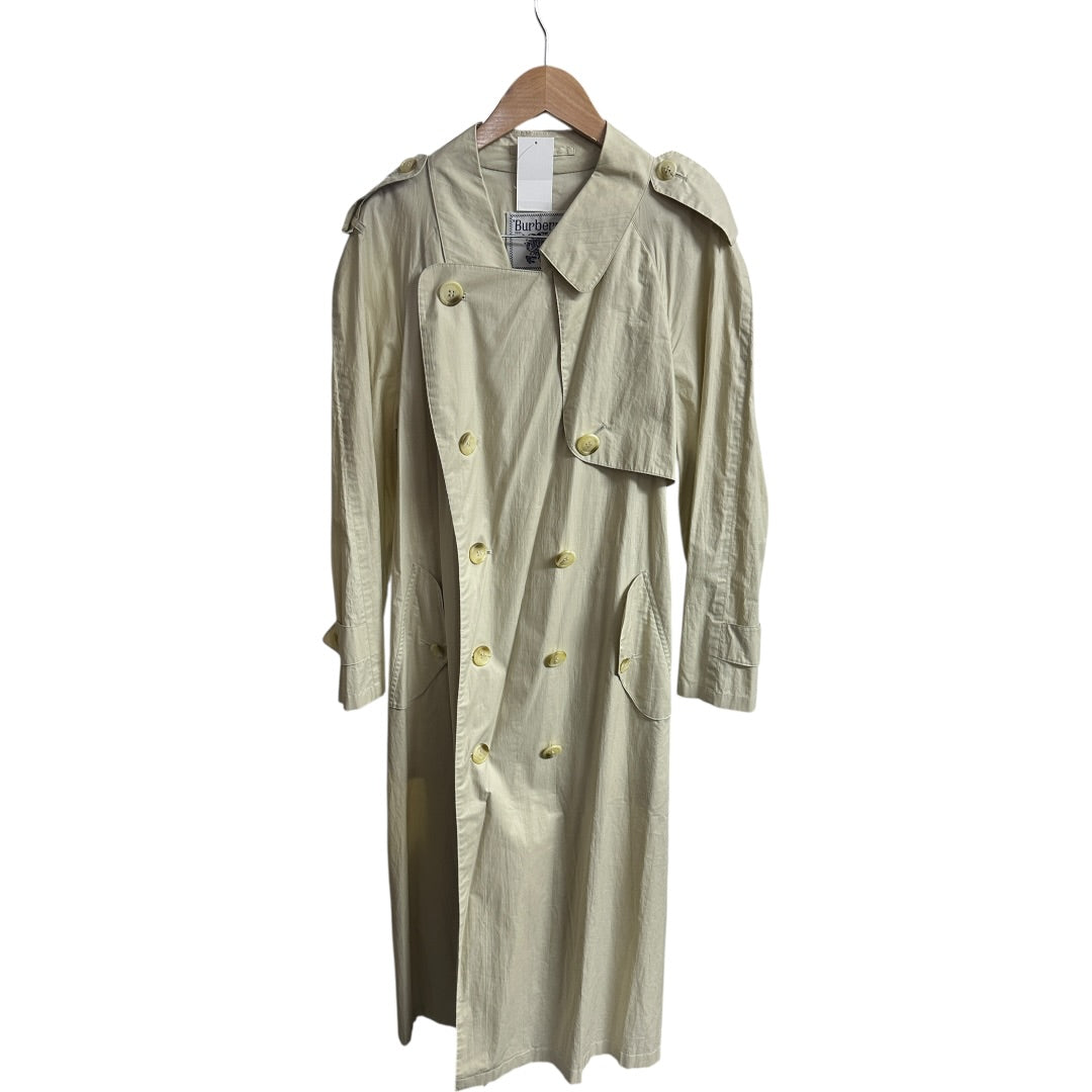Burberry Authentic Burberrys Vintage Single Breasted Trench Coat Light Beige | Authentic Pre-Owned Luxury