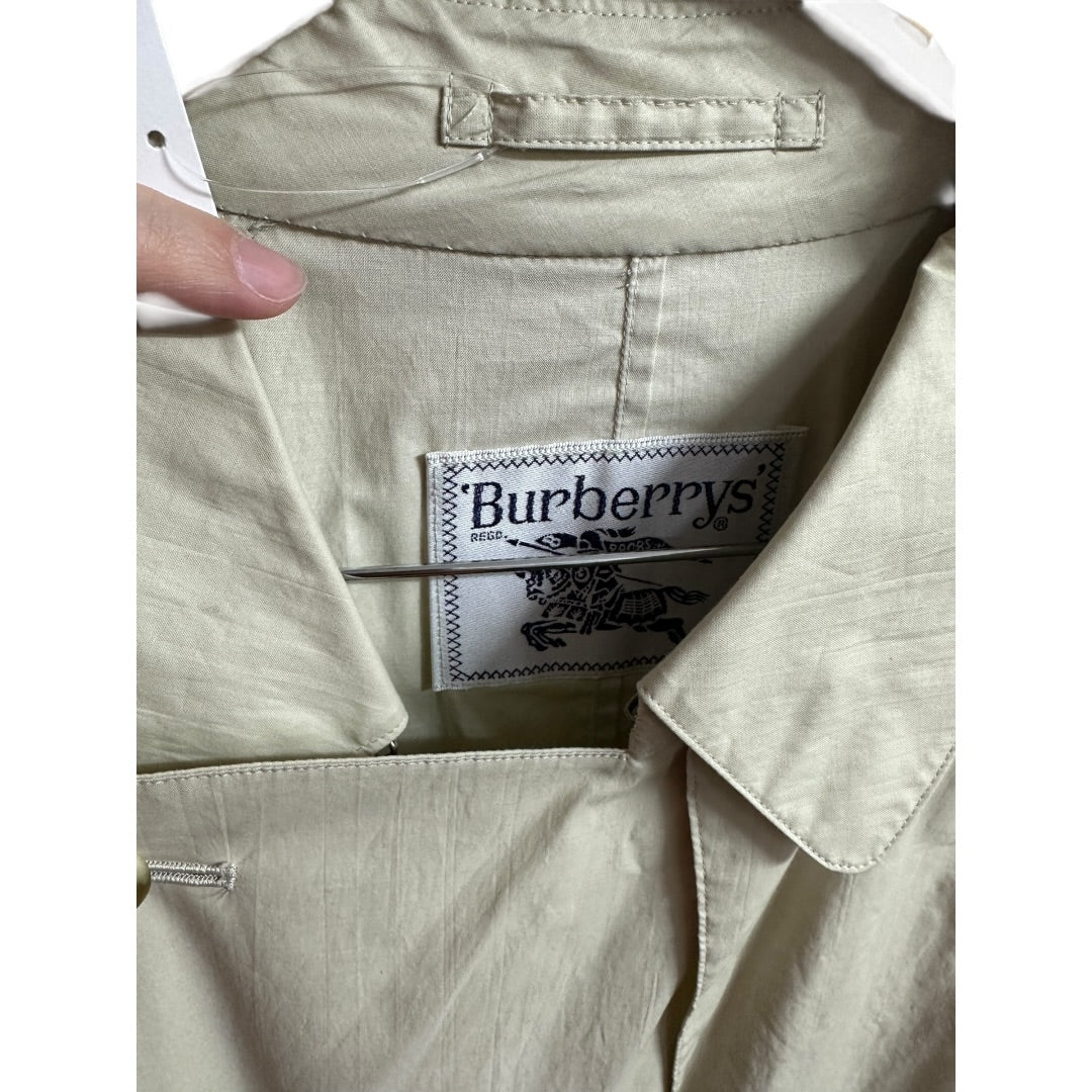 Burberry Authentic Burberrys Vintage Single Breasted Trench Coat Light Beige | Authentic Pre-Owned Luxury