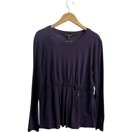 LOUIS VUITTON Authentic Louis Vuitton Purple Long Sleeve Top with Charm Detail | Authentic Pre-Owned Luxury