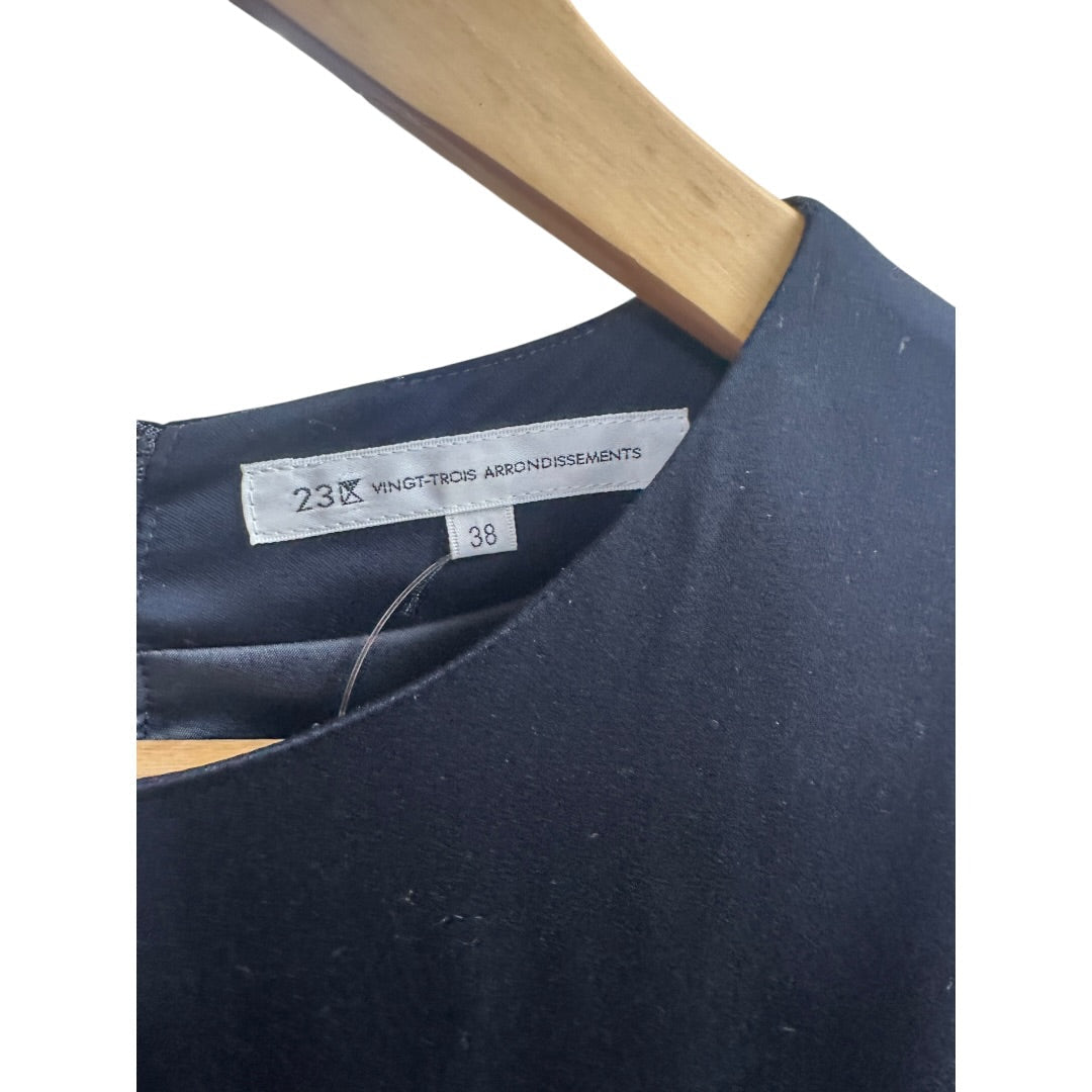 T-Family Vingt-Trois Arrondissements Black Minimalist Dress | Authentic Pre-Owned Luxury