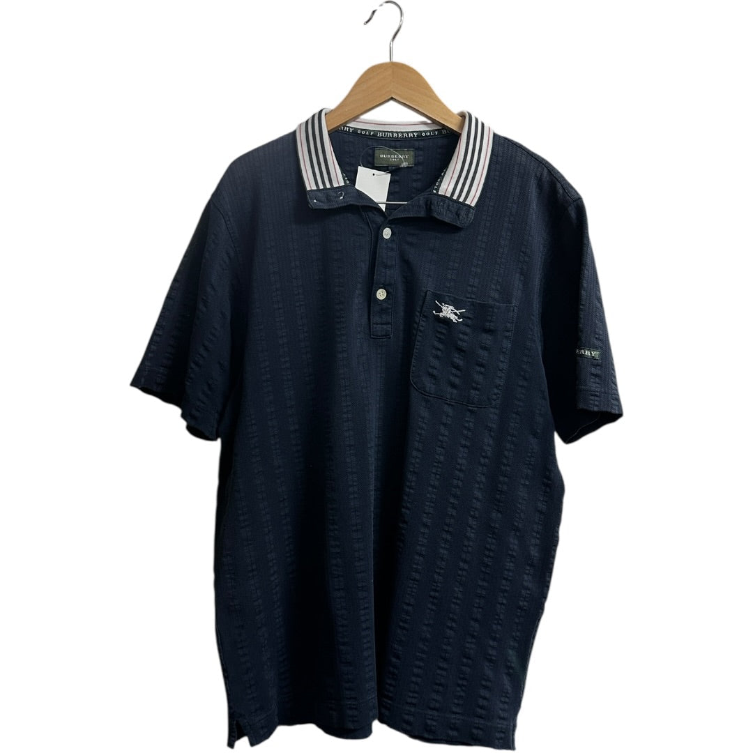 Burberry Authentic Burberry Golf Horse Logo Polo Shirt Navy | Authentic Pre-Owned Luxury