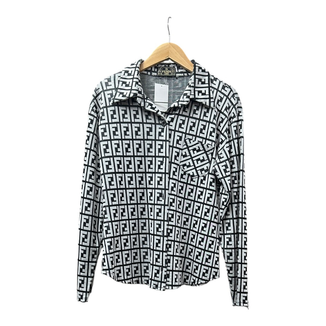 FENDI Burberry Blue Label Black Knit Tunic Dress with Back Logo | Authentic Pre-Owned Luxury