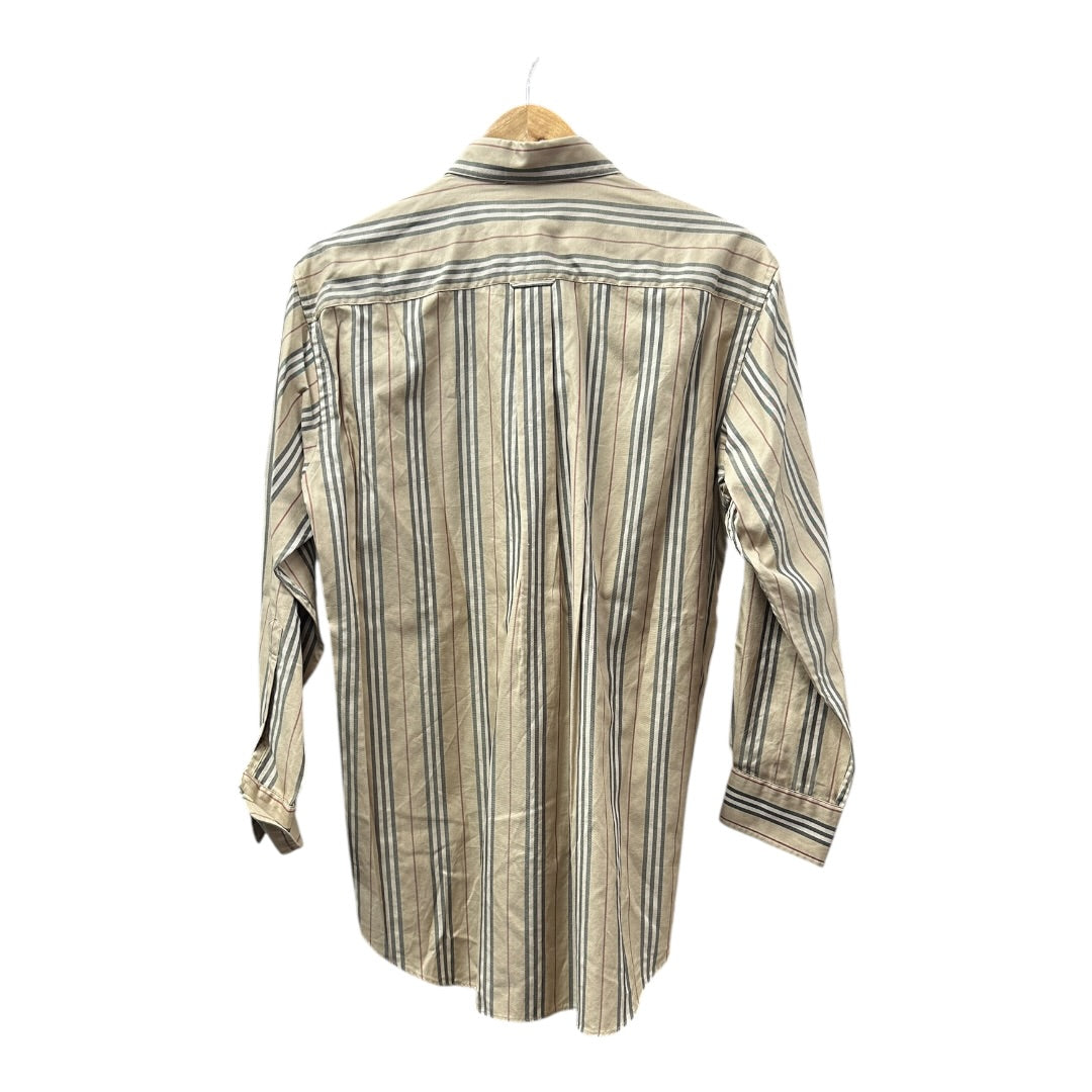 Burberry Authentic Burberry London Multi-Stripe Cotton Long Sleeve Shirt | Authentic Pre-Owned Luxury