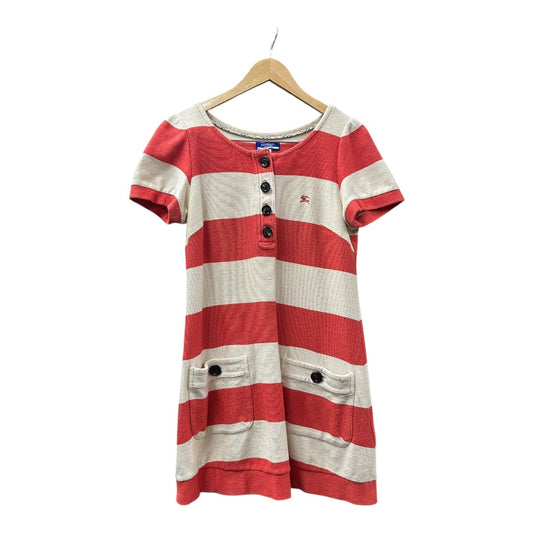 Burberry Authentic Burberry Blue Label Red & White Striped Knit Dress | Authentic Pre-Owned Luxury