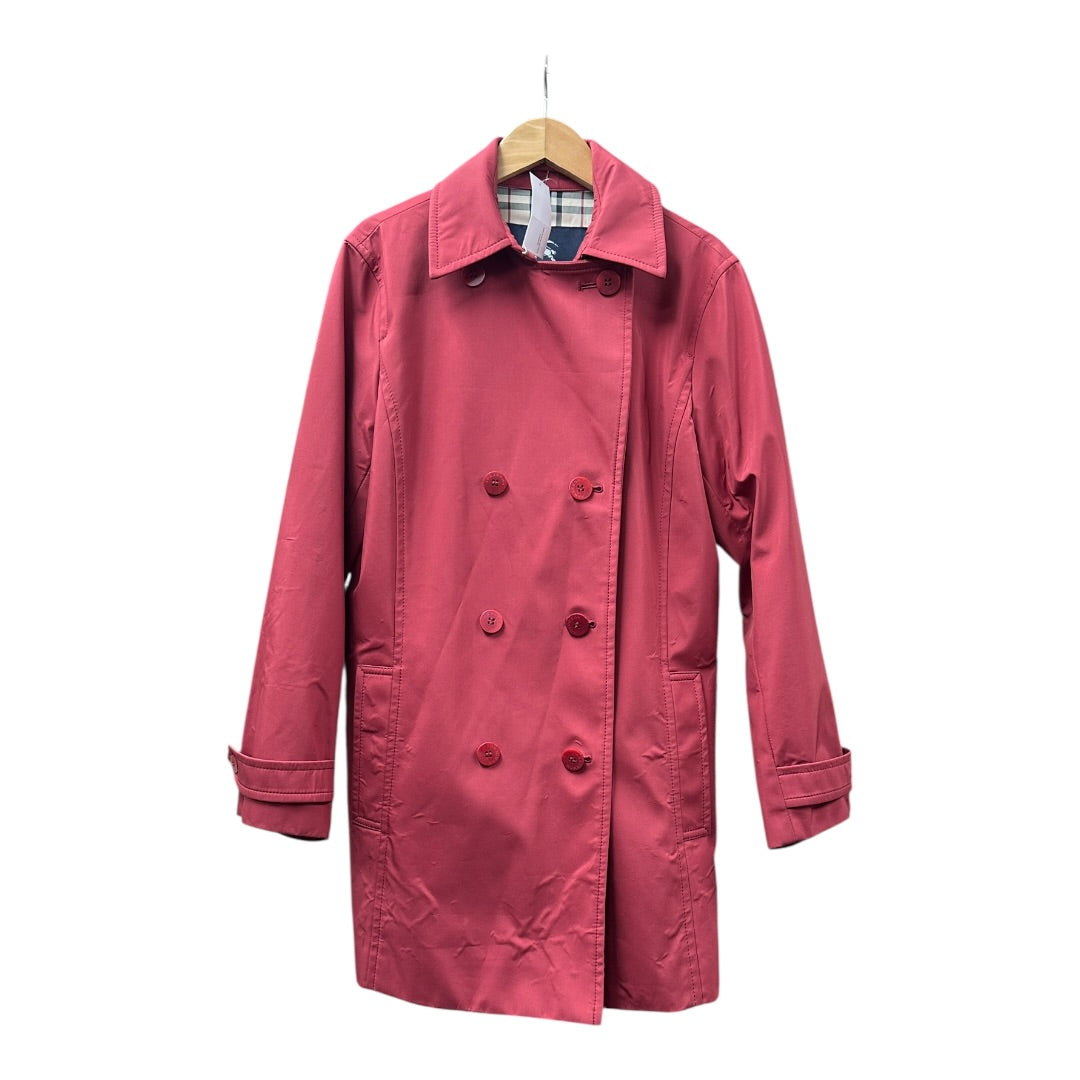 Burberry Authentic Burberry London Double-Breasted Half Coat Bordeaux | Authentic Pre-Owned Luxury