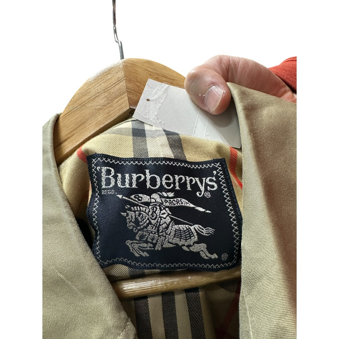 Burberry Authentic Burberrys Vintage Balmacaan Coat Beige with Nova Check Lining | Authentic Pre-Owned Luxury