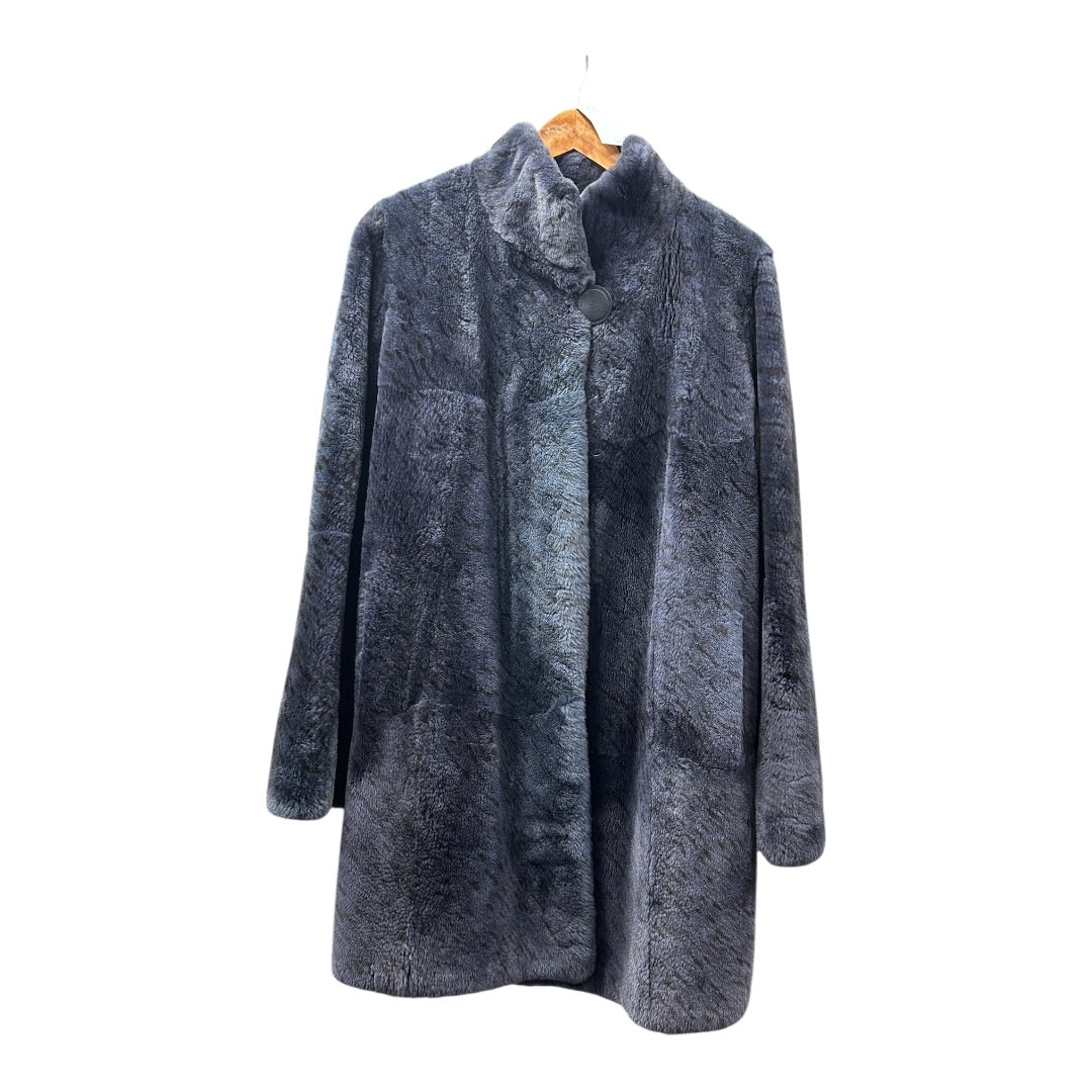FENDI Authentic FENDI Roma Luxury Fur Coat Gray Made in Italy | Authentic Pre-Owned Luxury