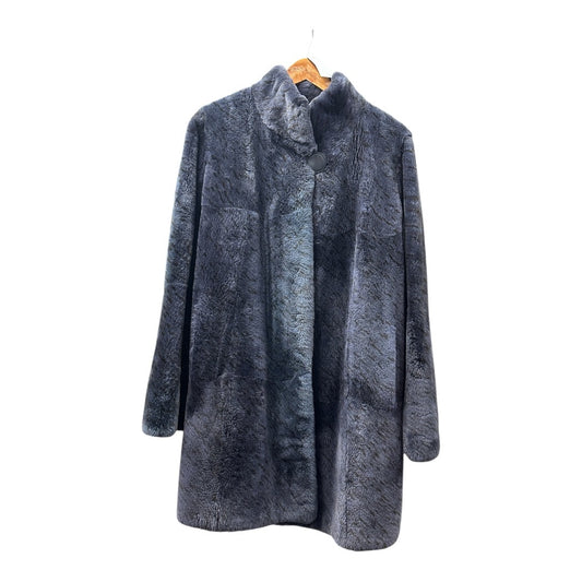 FENDI Authentic FENDI Roma Luxury Fur Coat Gray Made in Italy | Authentic Pre-Owned Luxury