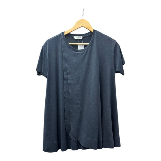 Balenciaga Authentic Balenciaga Black Asymmetric Drape Short Sleeve Top | Authentic Pre-Owned Luxury