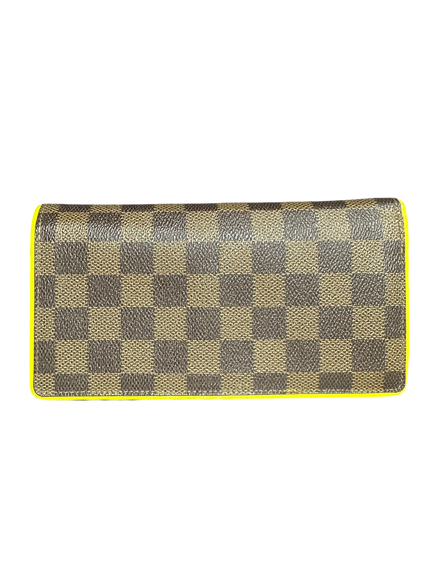 LOUIS VUITTON Damier Ebene with Yellow Accents | Authentic Pre-Owned Luxury